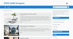 Desktop Screenshot of expo2008zaragoza.es